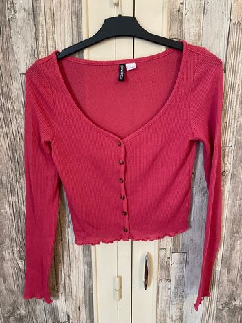 Gilet rose, h&m, taille S