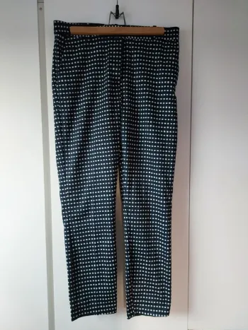Pantalon cigarette imprimé