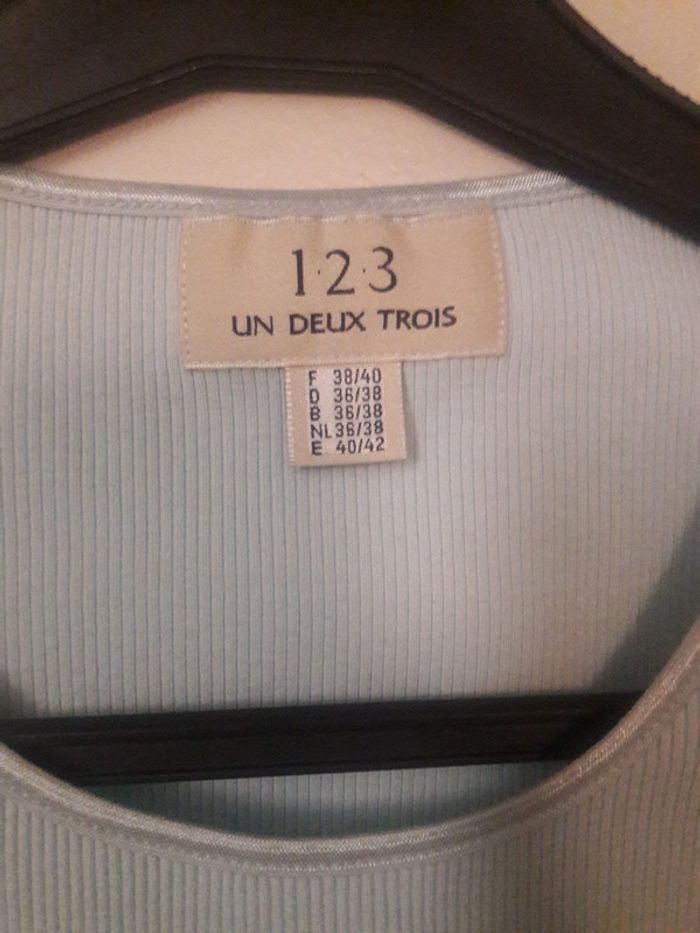 Haut bleu t38 40 - photo numéro 3