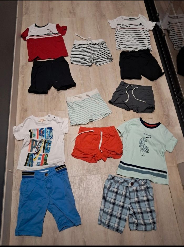 Lot d'ensembles et shorts 24mois garçon neuf