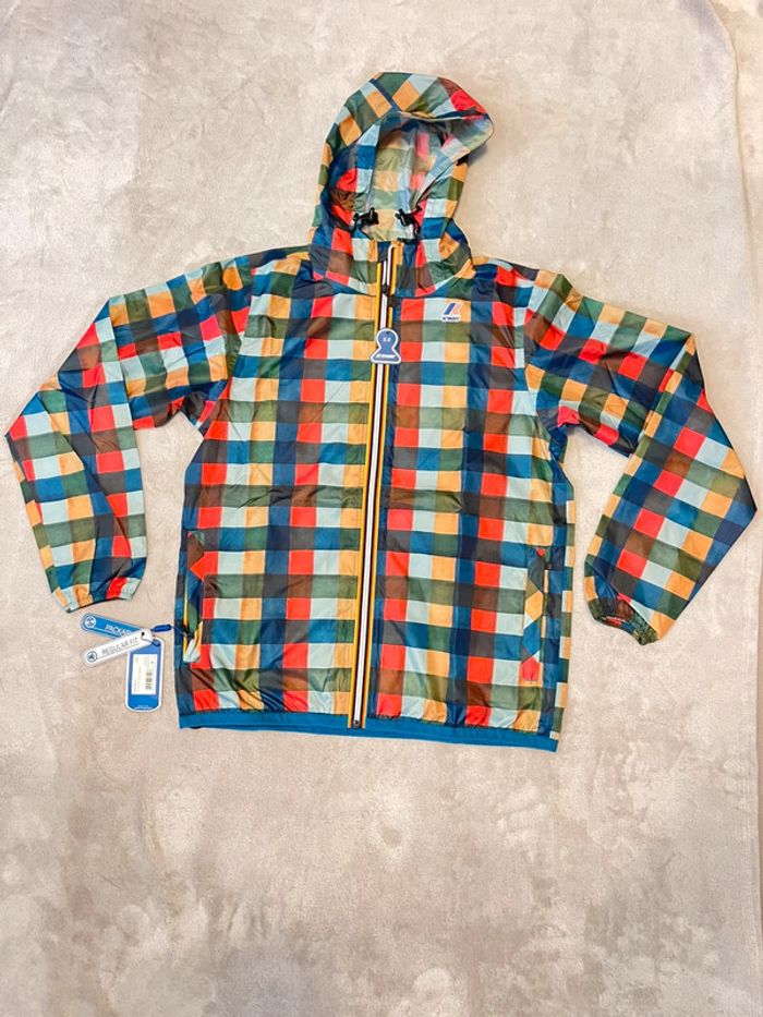 K-way - Veste Le vrai Claude 3.0 Graphic Vichy Big - Taille S - photo numéro 2