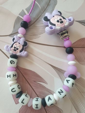 Attache tétine personnalisé lumineuse 