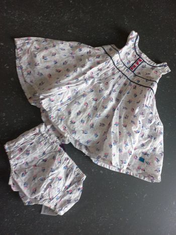 Robe 6 mois sergent major avec bloomer