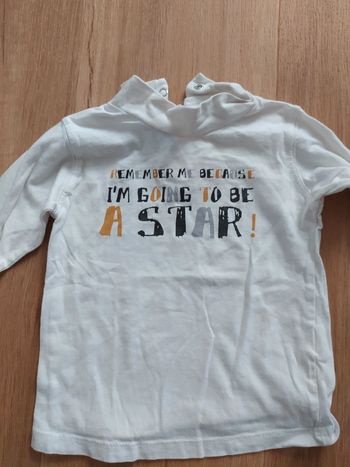 T-shirt manches longues tape à l'oeil 18 mois