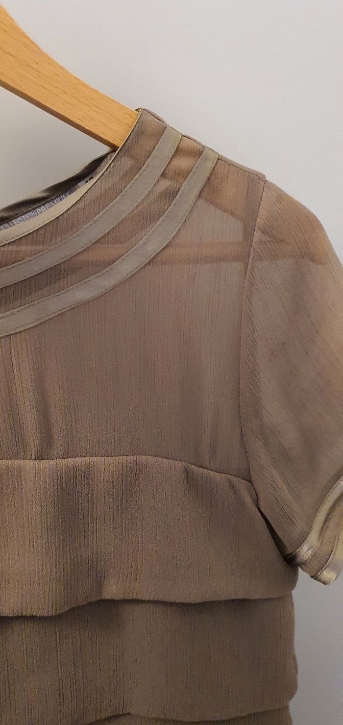 Robe droite voile à pans chic - photo numéro 4