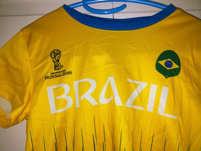 T-shirt FIFA Russia 2018 10 ans jaune, bleu - photo numéro 2