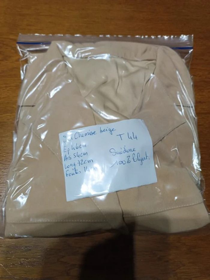 Sur-chemise beige 44 - photo numéro 6