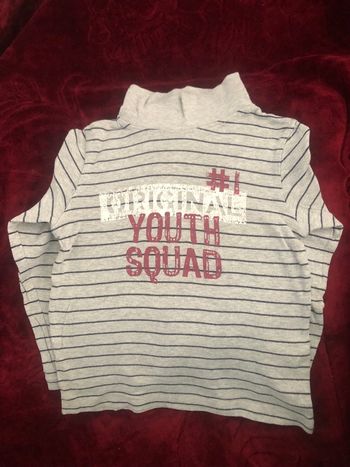 Col roulé gris clair In Extenso 6 ans