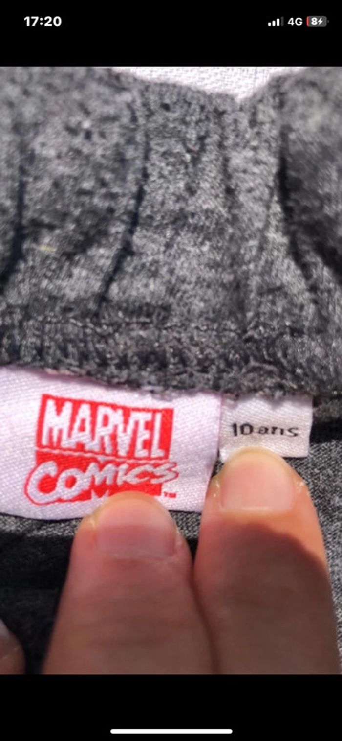 Marvel - Tee shirt / Short - 100% coton - Taille 10 ans - photo numéro 4