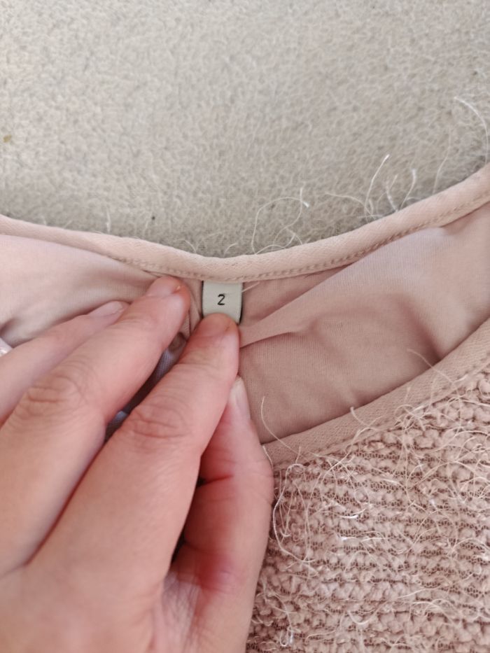 pull rose manche 3/4 - photo numéro 3