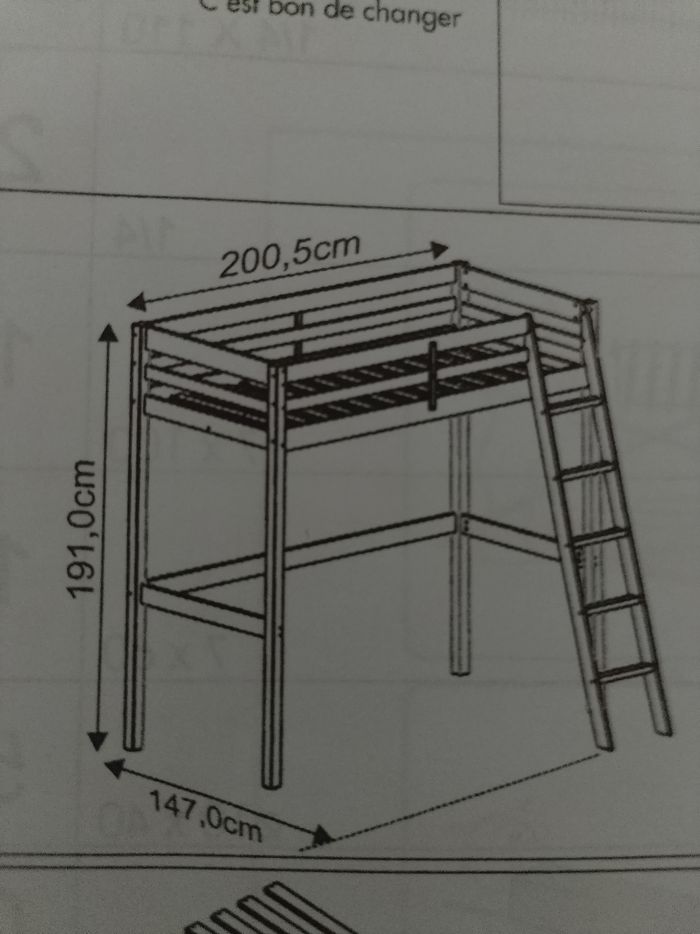 Vends 2 lits mezzanine - photo numéro 2