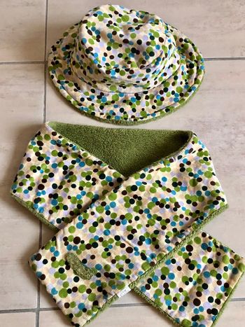 Bonnet 5-8 ans avec écharpe Paula Nus