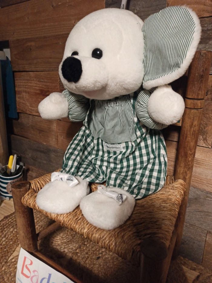 Peluche range pyjama souris tbe Nounours vintage - photo numéro 3