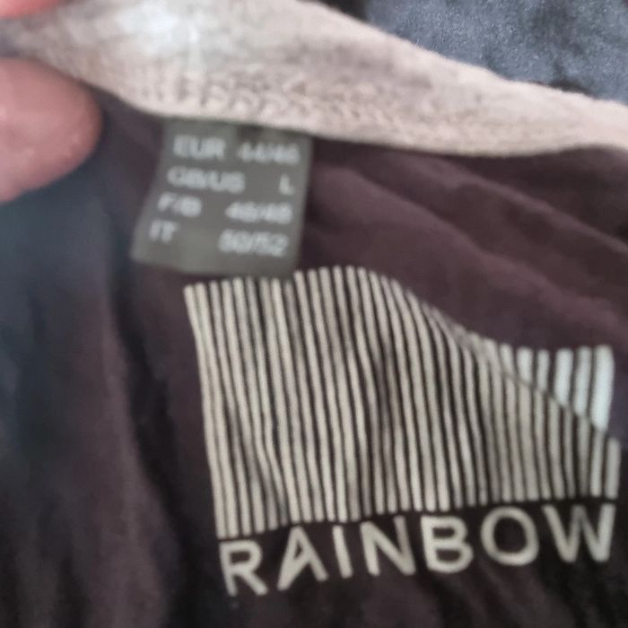 Tshirt neuf noir gris rainbow l bretelles épaule apparente - photo numéro 4