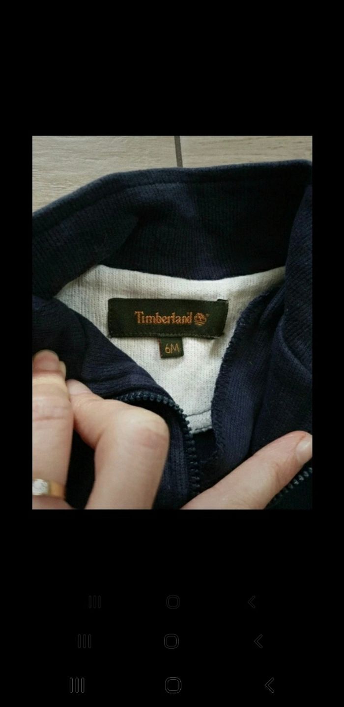 Sweat bébé timberland 6 mois - photo numéro 4