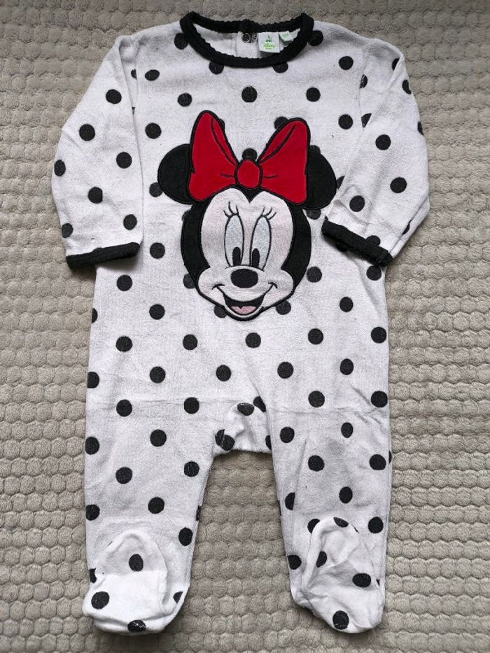Pyjama en velours Disney Minnie 12 mois