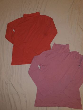 Lot de 2 col roulé fille