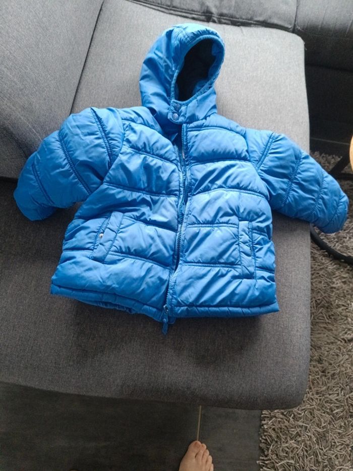 Blouson doudoune bleu