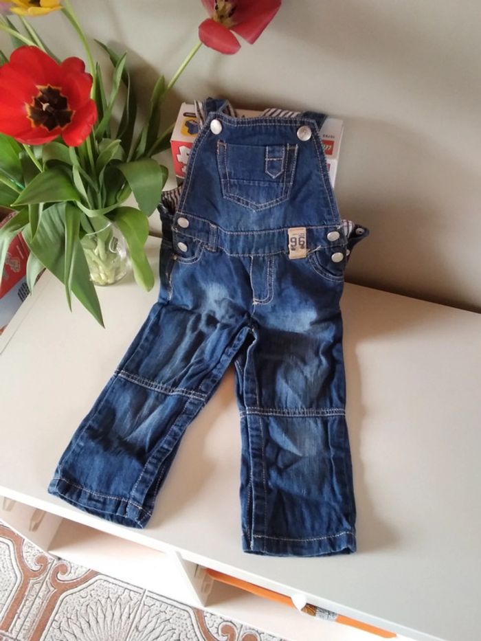 Salopette jeans garçon 18 mois