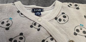 Pyjama effet velours motif panda Kiabi 6 mois