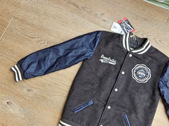 NEUF Veste blouson Teddy marelassé simili cuir Campus Camps 12 ans - photo numéro 3