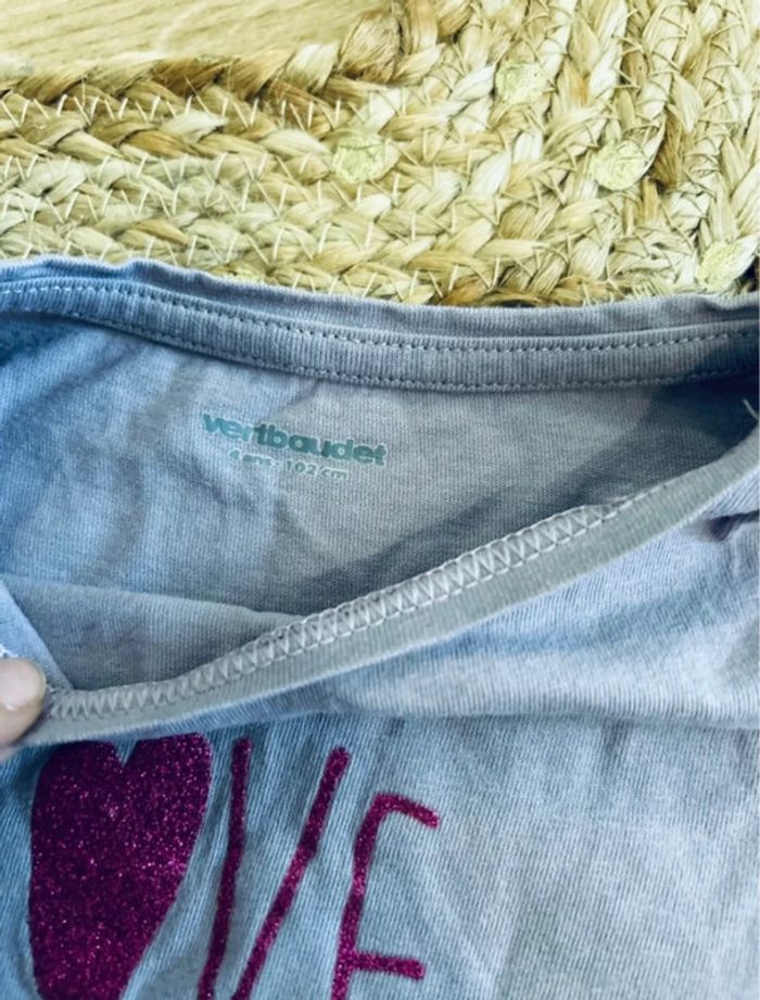 Lot t-shirt fille4ans - photo numéro 3