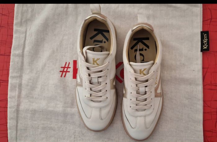 Baskets en cuir marque Kickers pointure 40 - photo numéro 3