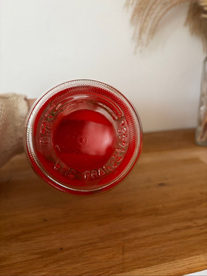 Vintage pot bocal Henkel pommes rouges - photo numéro 6