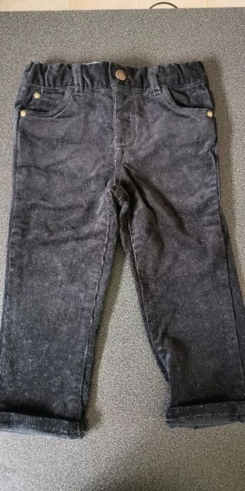Pantalon velour noir 2ans