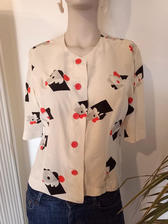 Très jolie blouse vintage en soie 🥰