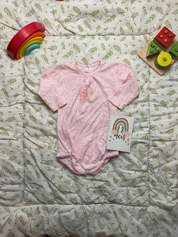 body manches longues rose 12 mois