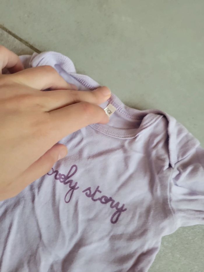 Lot body bébé fille 74 cm manche longue - photo numéro 4