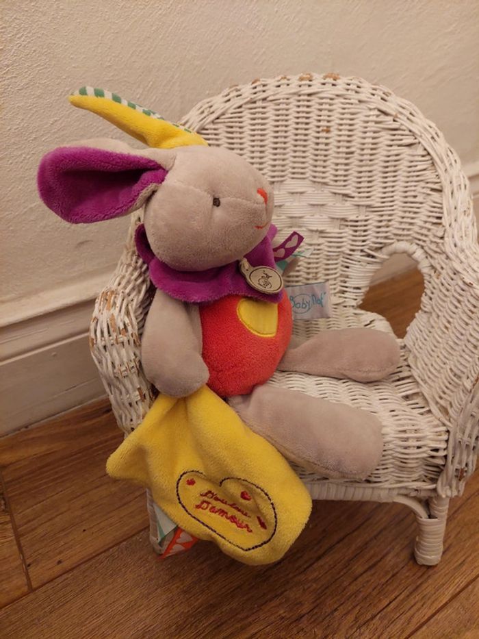 #P6 - Doudou d'amour lapin Baby Nat' - photo numéro 5