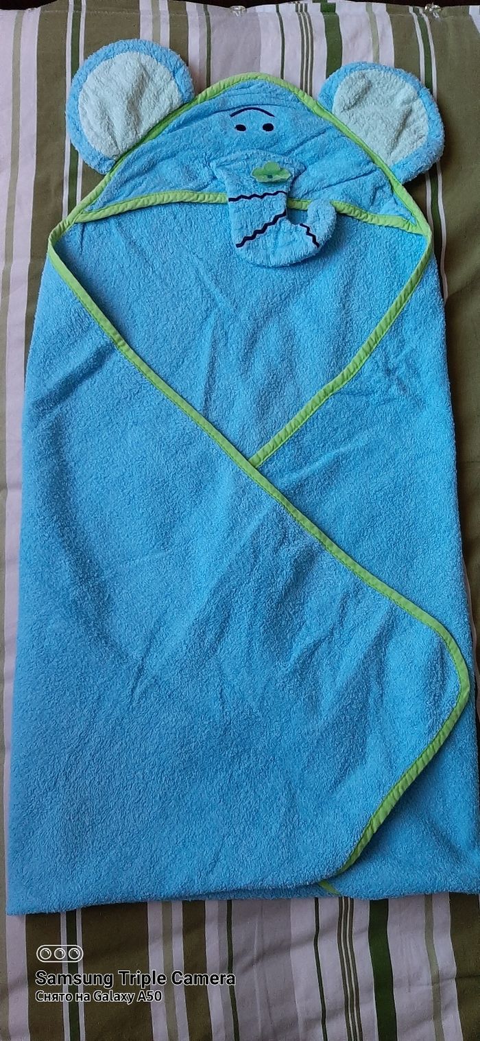 Lot 2 serviettes de bain 80x80