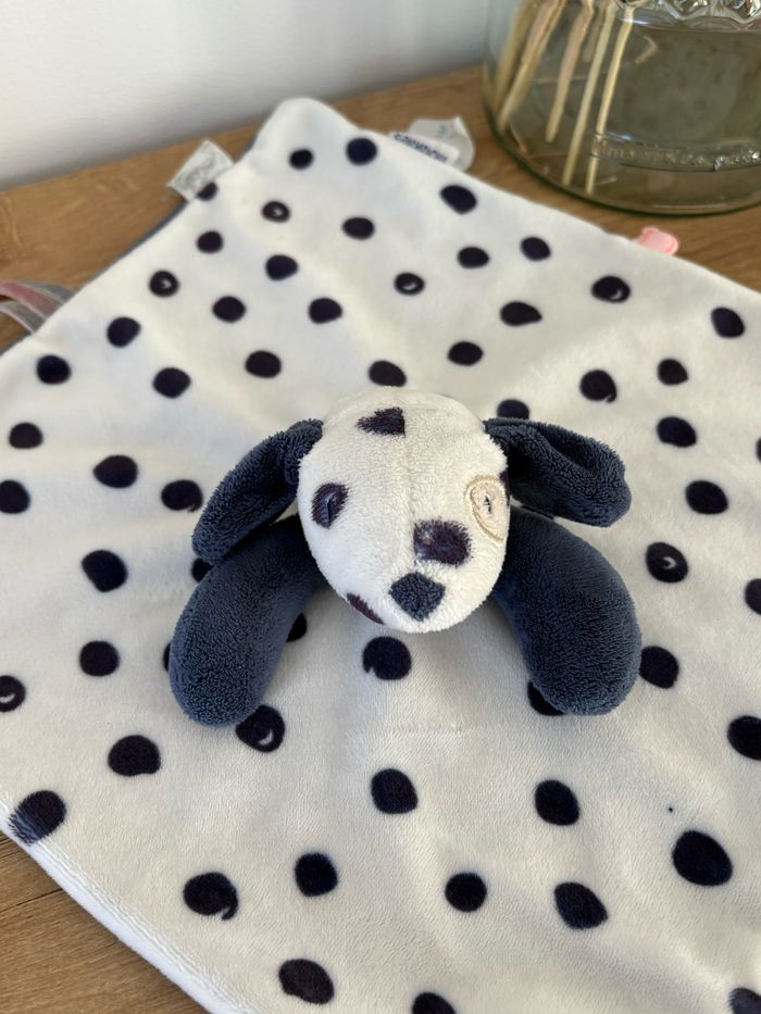 Doudou dalmatien Aston et Jack pois bleu marine - photo numéro 2