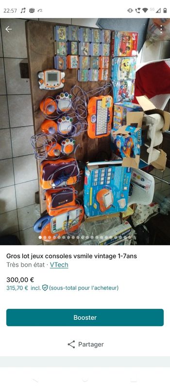 Gros lot vsmile 2-8 ans