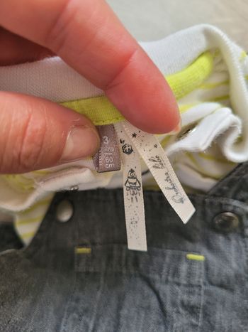 Ensemble salopette courte body