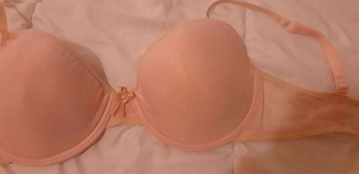 Soutien gorge rose  clair  et  beige T90C - photo numéro 2