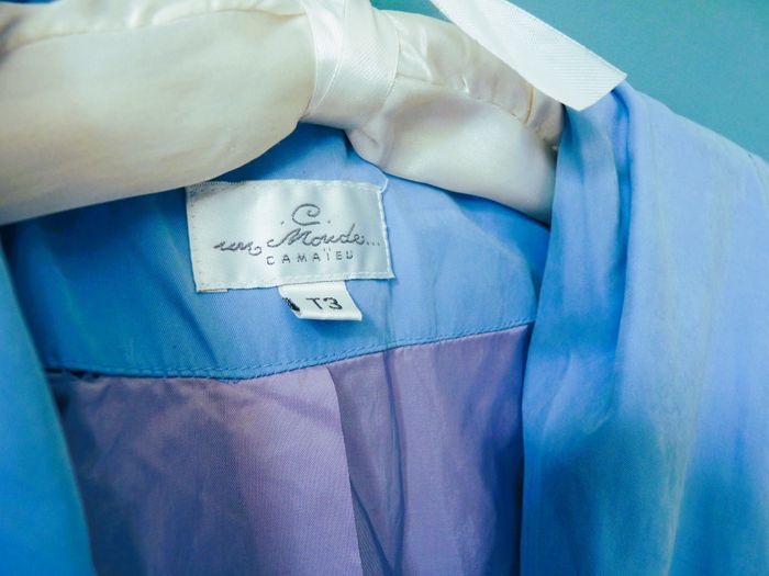 Manteau femme Camaieu L 40 bleu lavande TBE - photo numéro 2