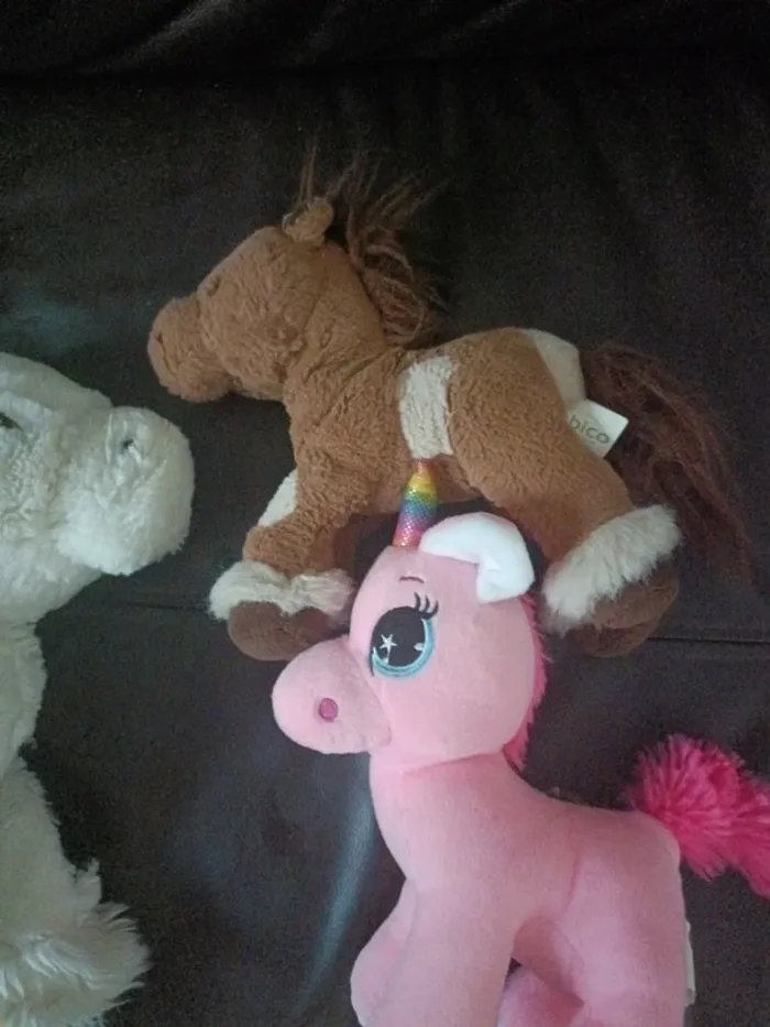Peluches chevaux poney cobico sandy - photo numéro 3