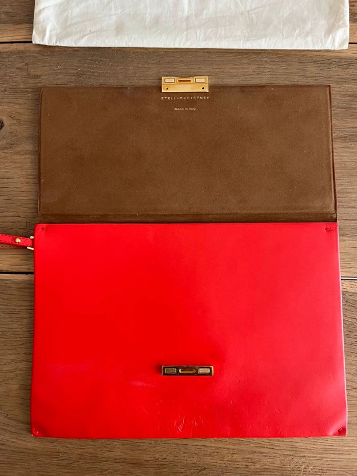 Pochette en cuir rouge Stella McCarteney - photo numéro 6