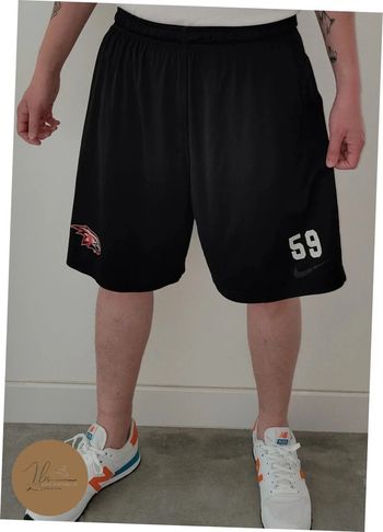 Short de sport Nike noir avec Logo aigle rouge