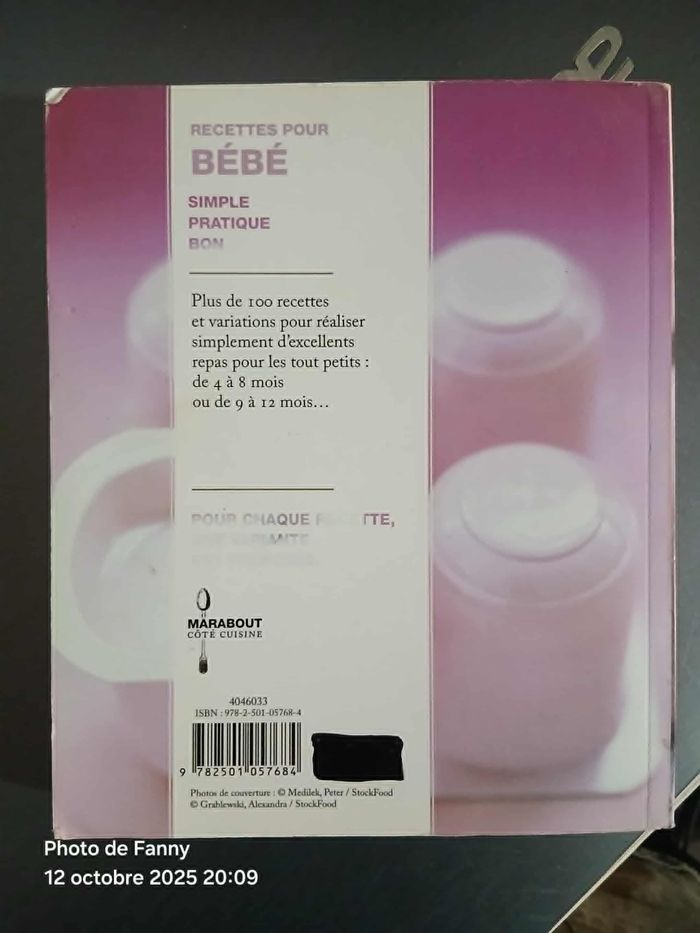 Livre de recettes pour bébé - photo numéro 2