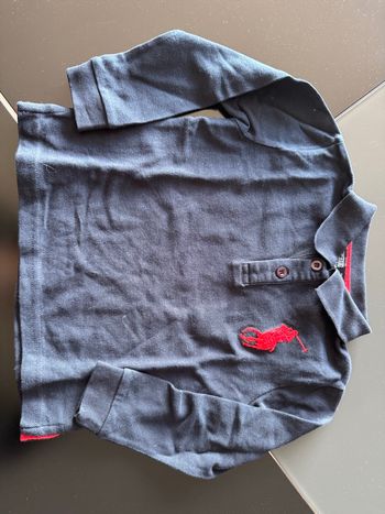T-shirt manches longues type polo 2 ans