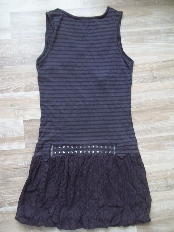 Robe jupette dentelle rayée grise Orchestra 14 ans - photo numéro 6