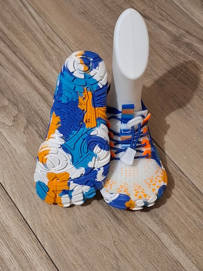 Chaussure enfant Mixte plage piscine orange bleu - photo numéro 2