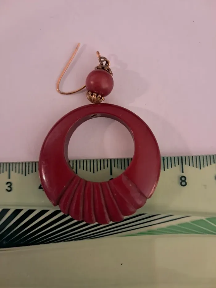 Boucles d oreilles pendantes vintages - photo numéro 4