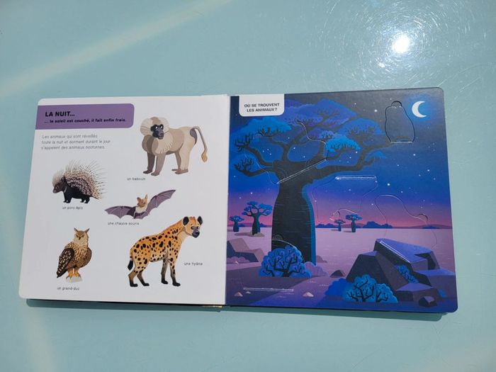 Livre animé Doc flap 🦒 Les animaux de La Savane africaine 🦏 - photo numéro 4