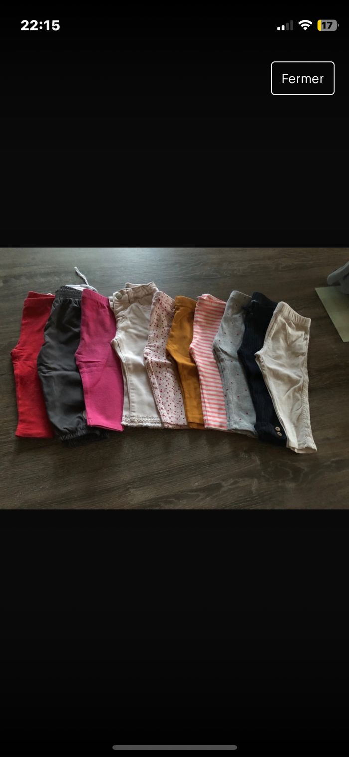 Lot pantalons 12 mois
