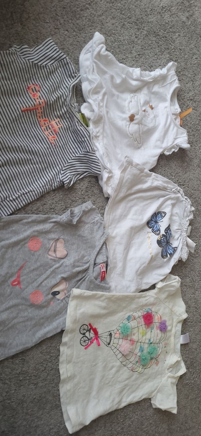 Lot T-shirt 6 mois - photo numéro 2